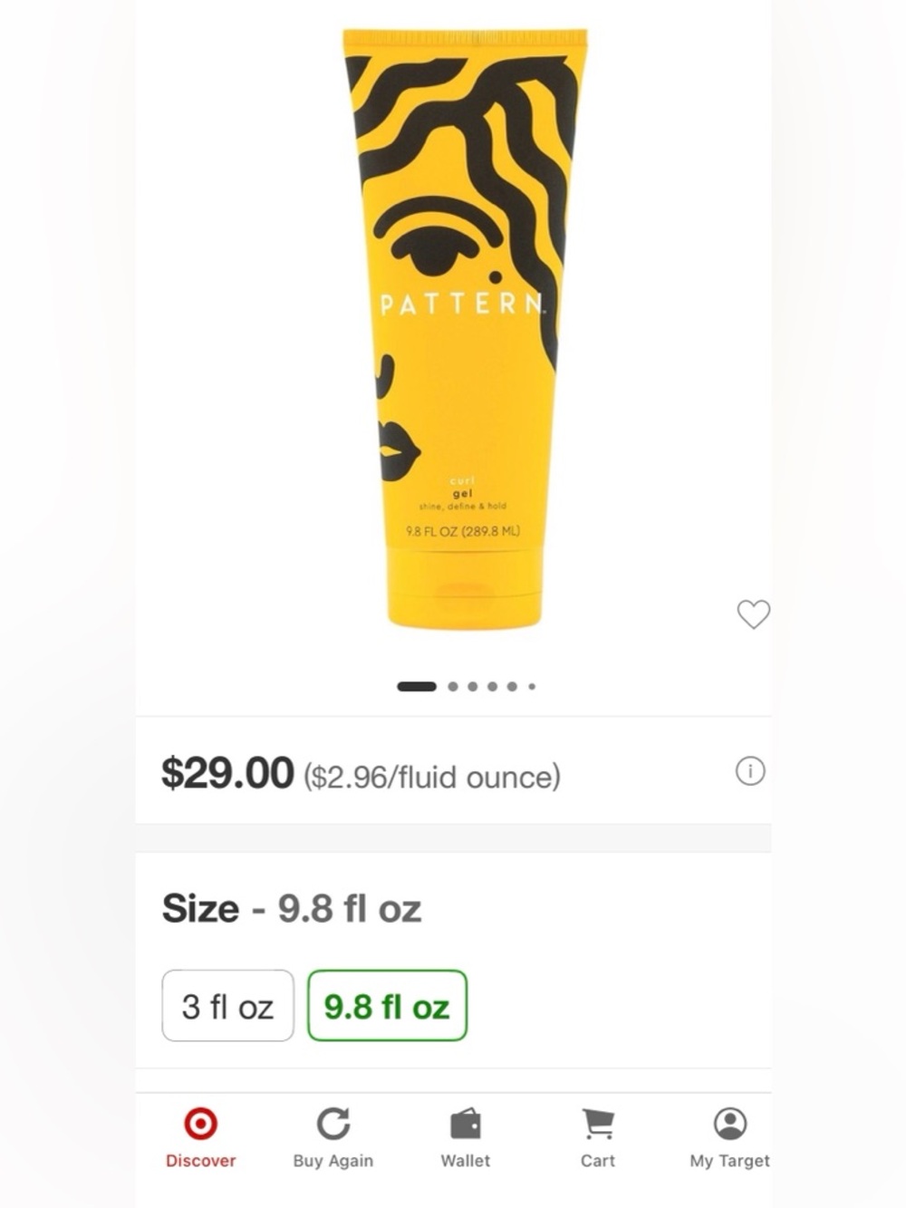 2 for $30-PATTERN Beauty by Tracee Ellis Ross Curl Gel 9.8 fl oz - Picture 2 of 5